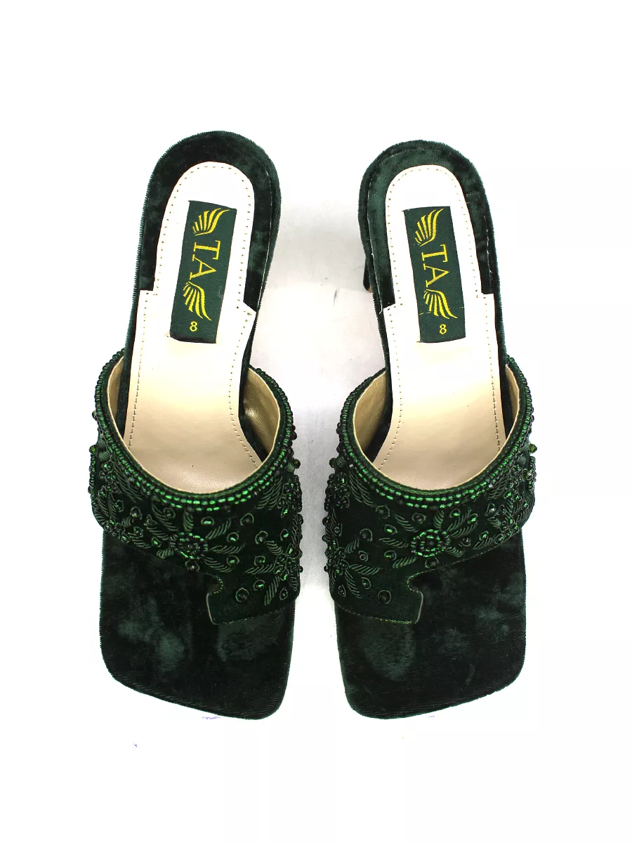 Green Fancy Heel