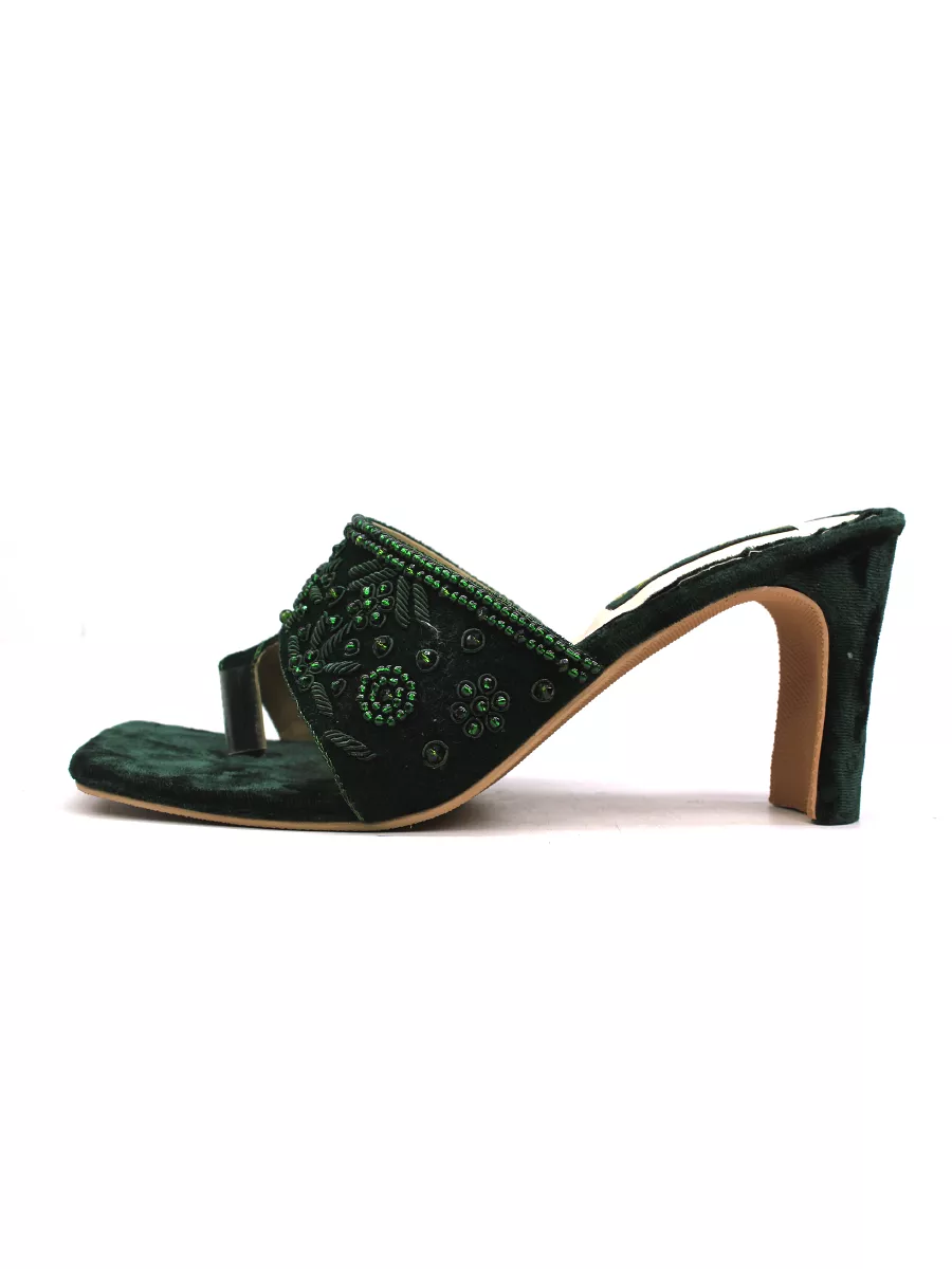 Green Fancy Heel