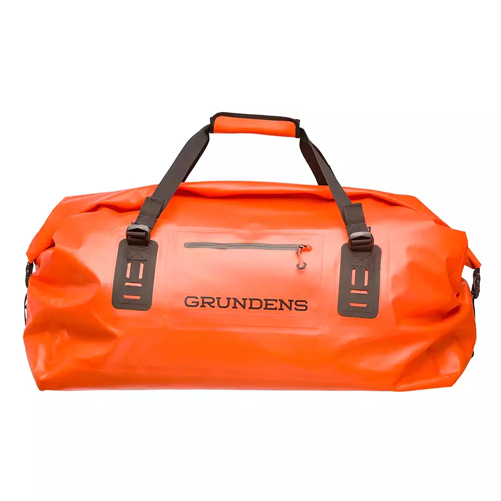 Grundens Shackleton Duffle 105L 2.0 in Red Orange