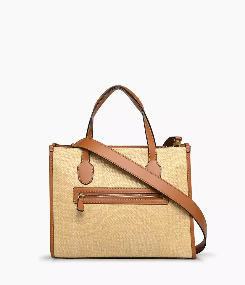 GUESS G Status Tote Bag Beige/Cognac