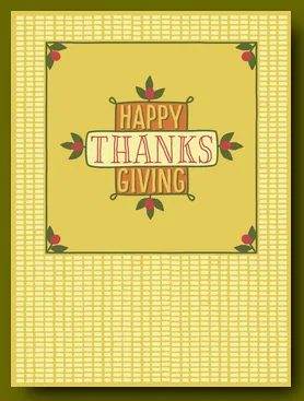 Happy Thanksgiving Card