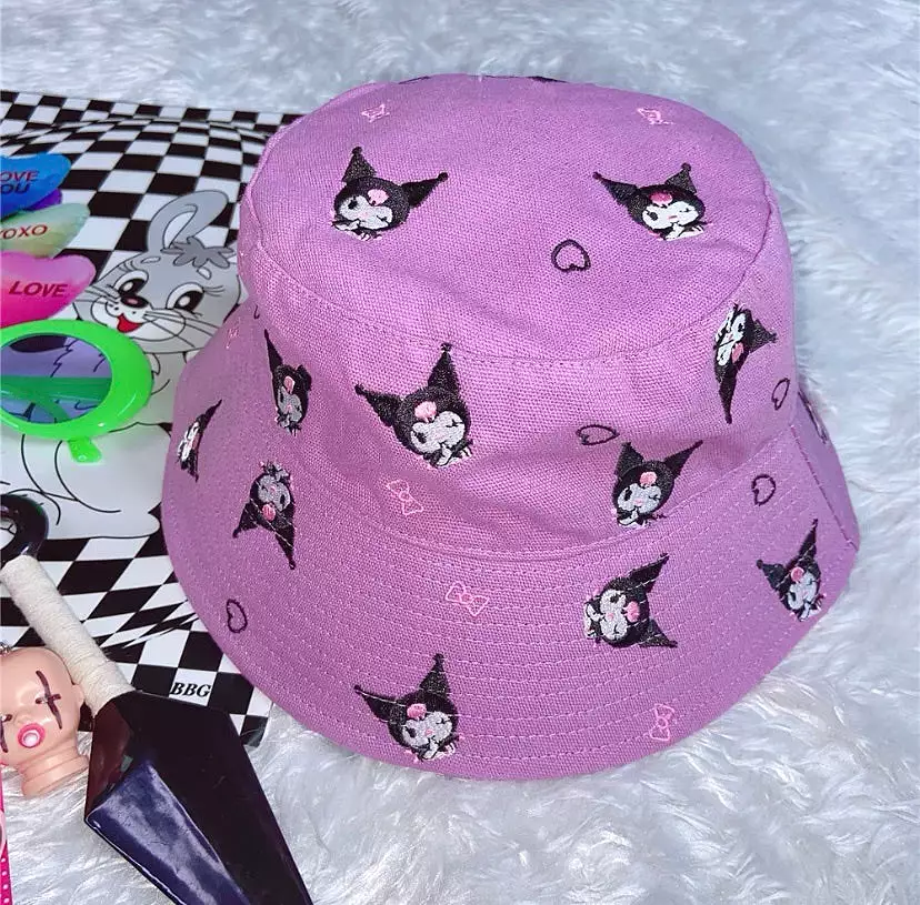 JAPANESE HARAJUKU SANRIO EMBROIDERY FISHERMAN HAT BY39005