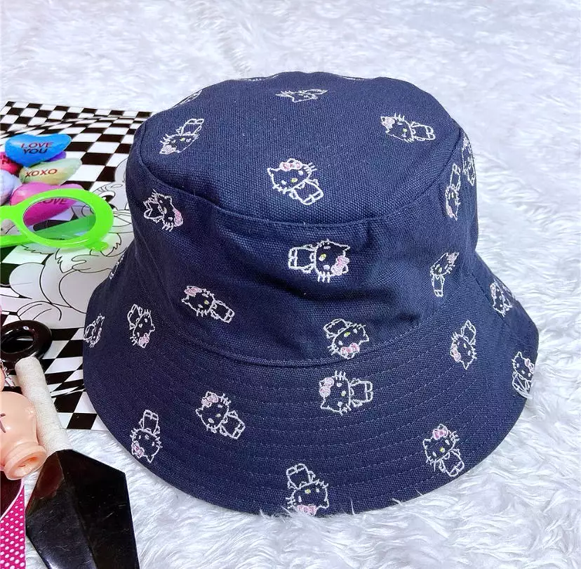 JAPANESE HARAJUKU SANRIO EMBROIDERY FISHERMAN HAT BY39005