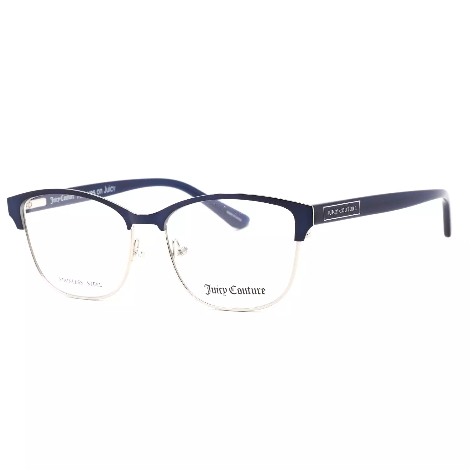 Juicy Couture JU 220 Eyeglasses BLUE / Clear demo lens