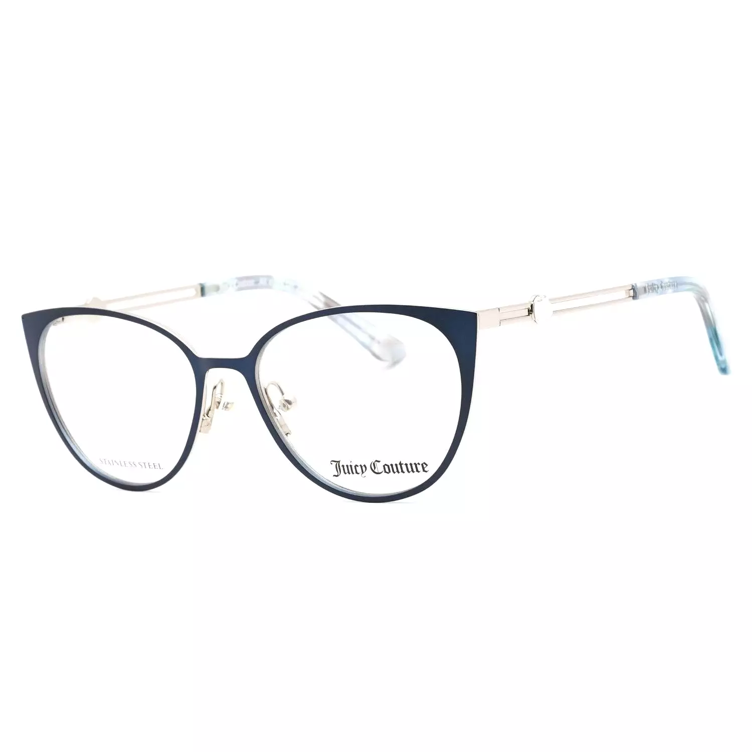 Juicy Couture JU 221 Eyeglasses BLUE / Clear demo lens