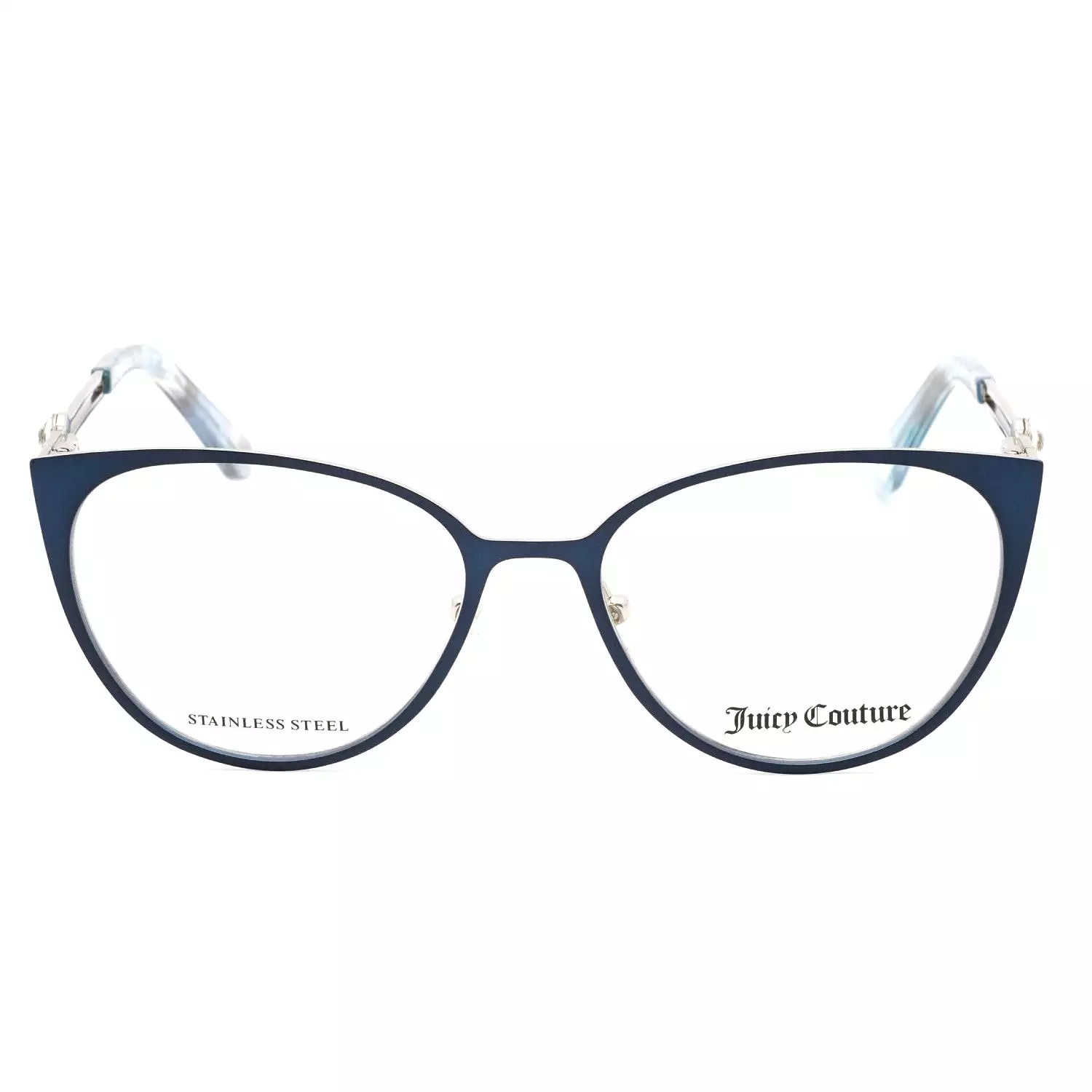 Juicy Couture JU 221 Eyeglasses BLUE / Clear demo lens