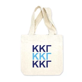 Kappa Kappa Gamma Sorority Greek Letters Mini Tote Gift Bag