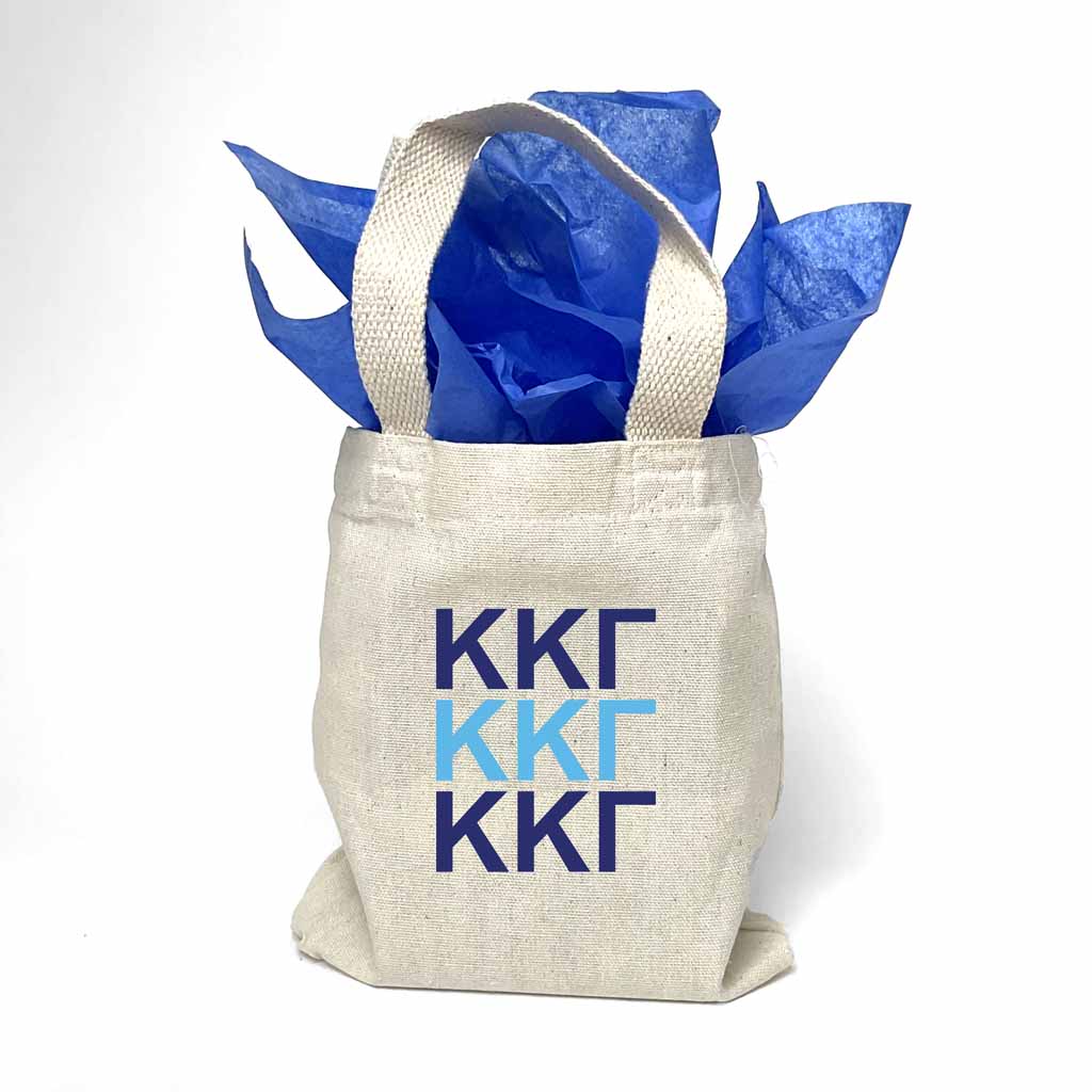 Kappa Kappa Gamma Sorority Greek Letters Mini Tote Gift Bag