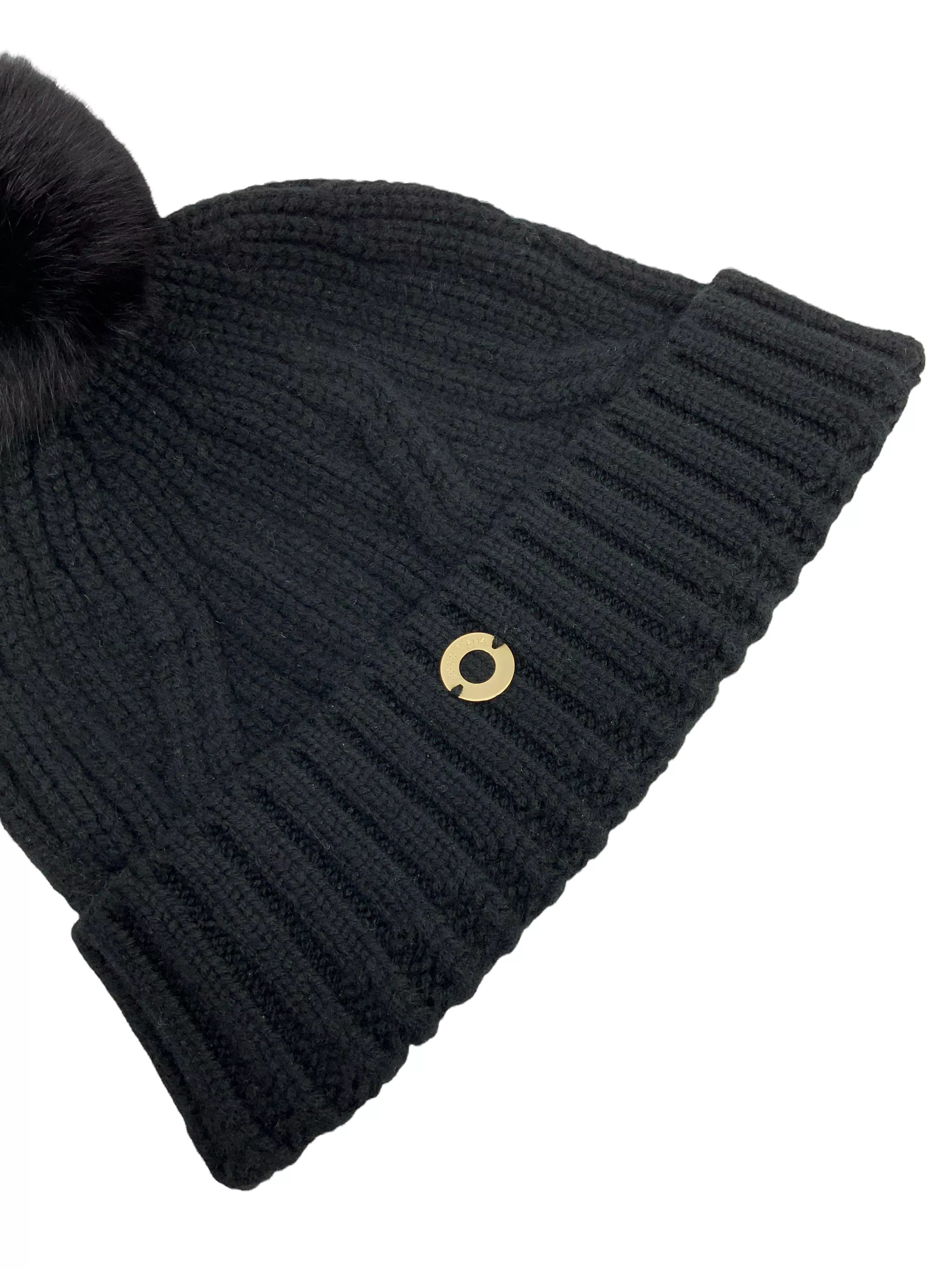 Loro Piana Baby Cashmere and Chinchilla Pompon Beanie Hat