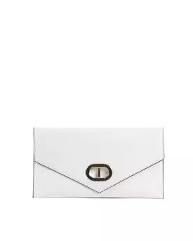 Los Angeles Envelope Clutch - White