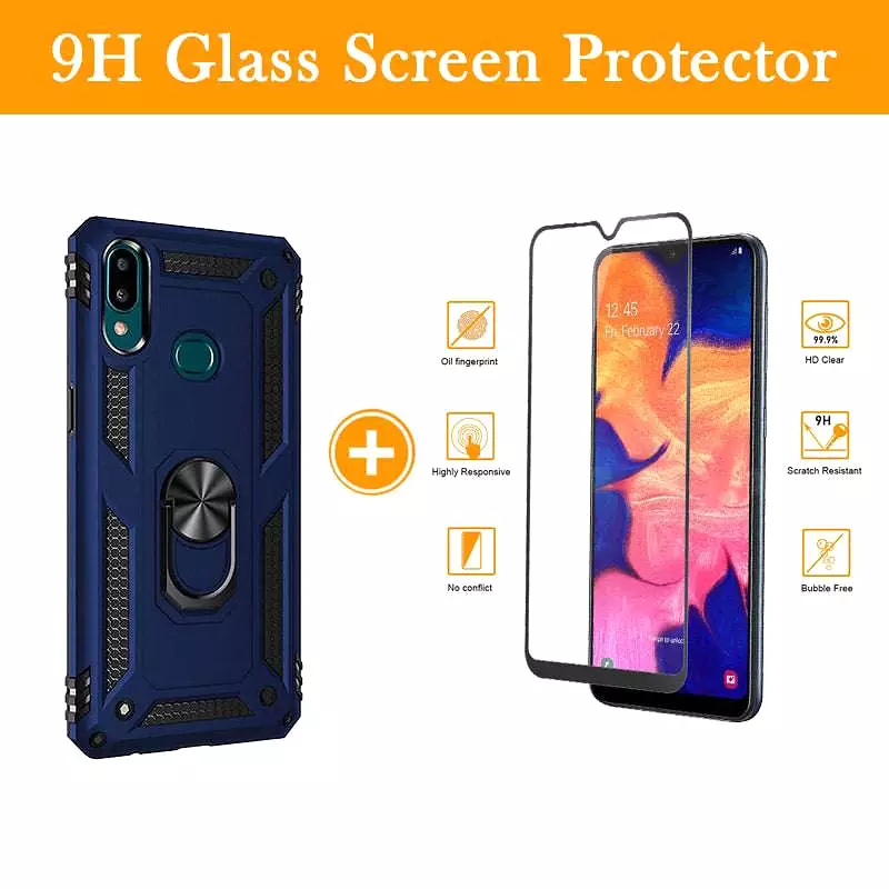 Luxury Armor Ring Bracket Phone Case For Samsung A10S-Fast Delivery