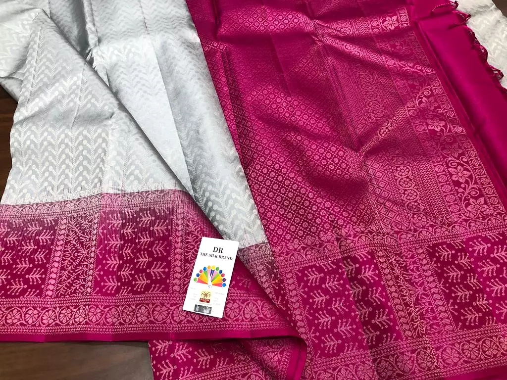 Madhu Bala  , Pure Kanjivaram Handloom Pattu Silk Saree for Women-PDS001KSC