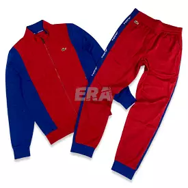 Men’s Track Jogging Set In Red/Royal