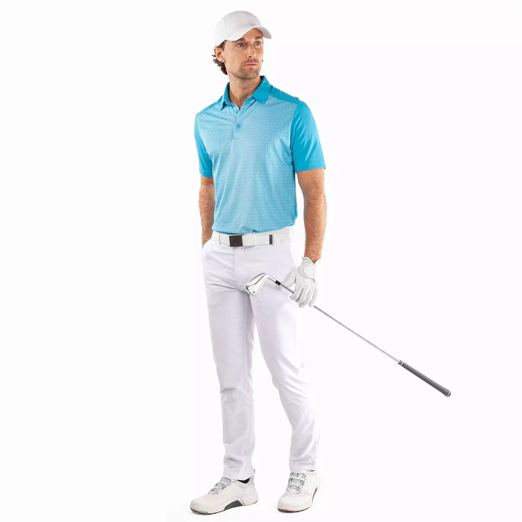 Mile Ventil8+ Polo Aqua/White - SS24