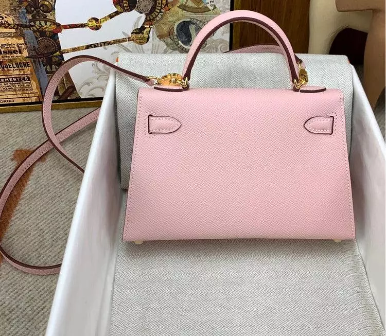 Mini Kaili Leather Pink Bag 19