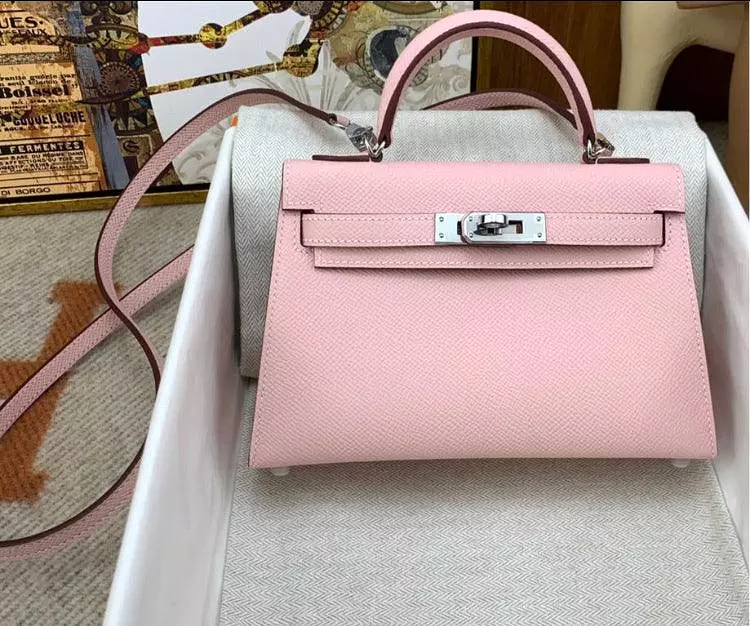 Mini Kaili Leather Pink Bag 19