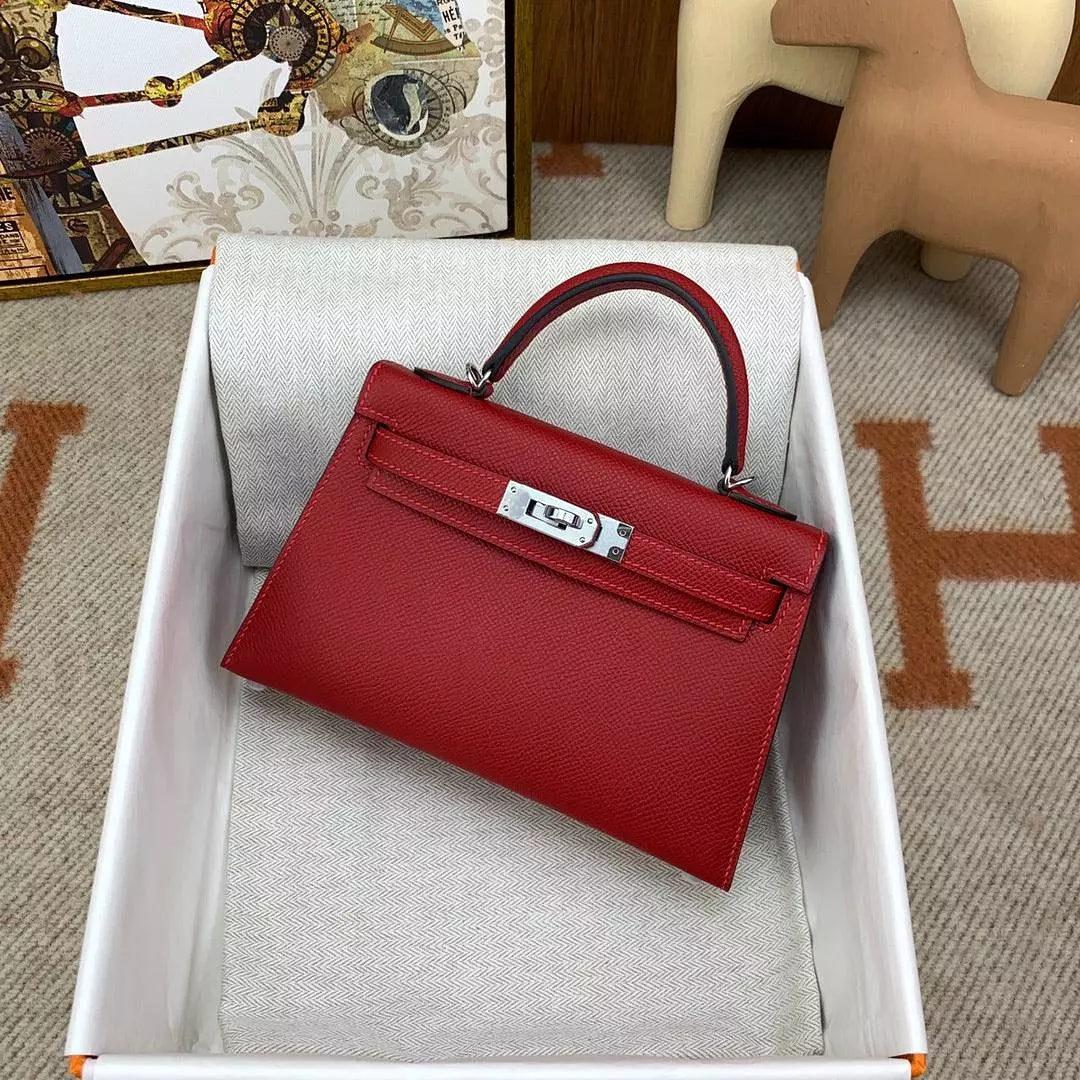 Mini Kaili Leather Red Bag 19