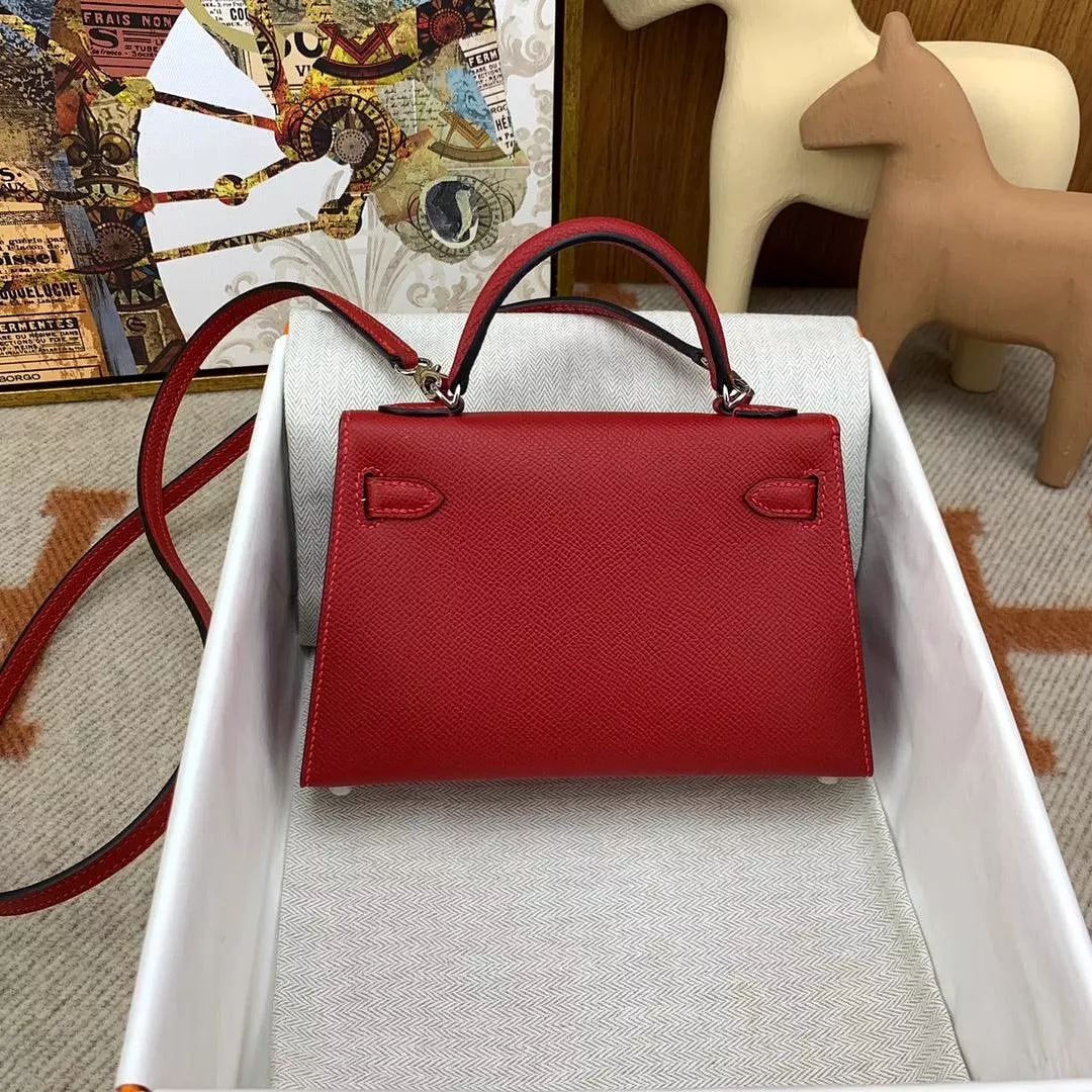 Mini Kaili Leather Red Bag 19