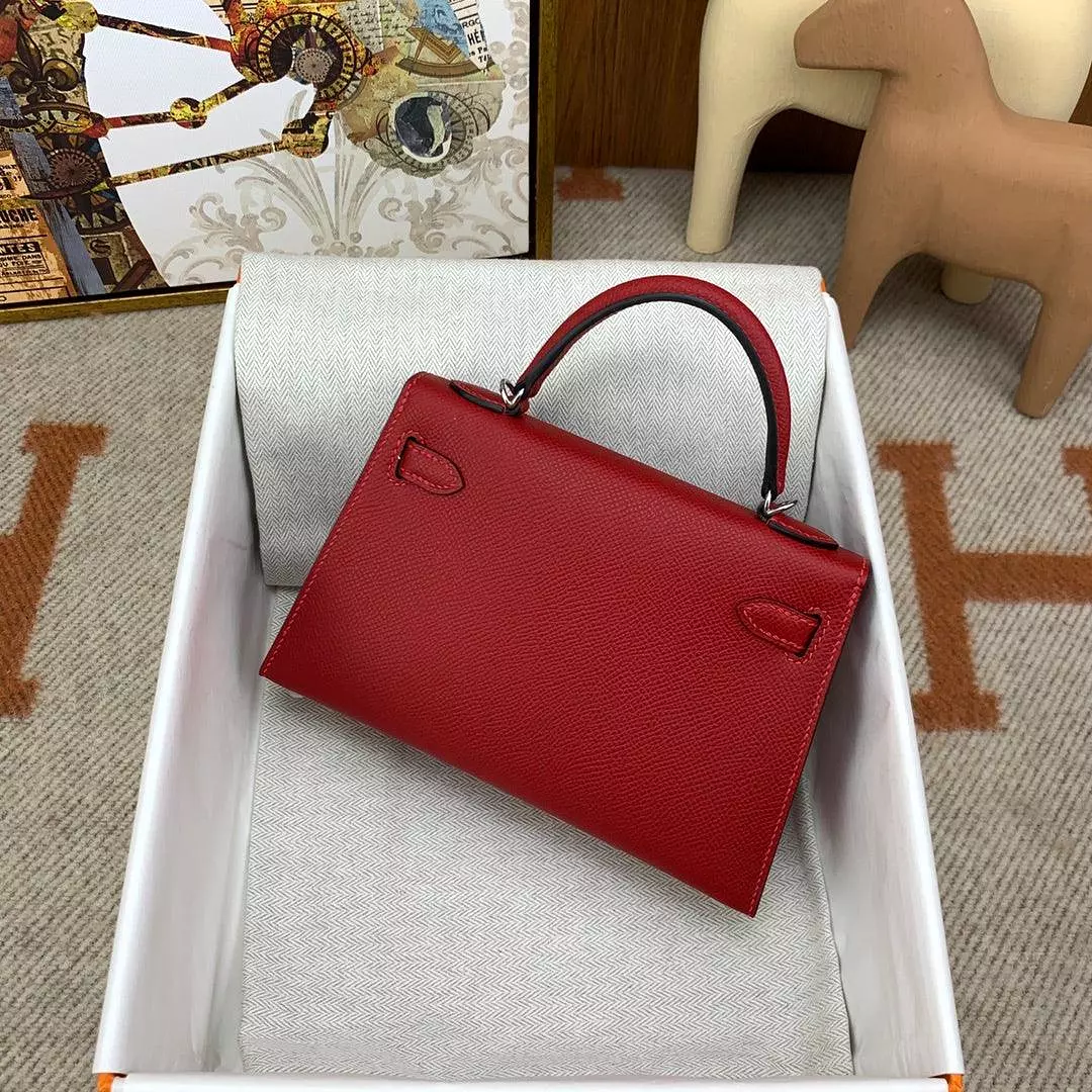 Mini Kaili Leather Red Bag 19