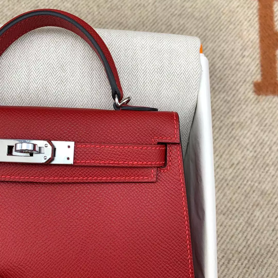 Mini Kaili Leather Red Bag 19