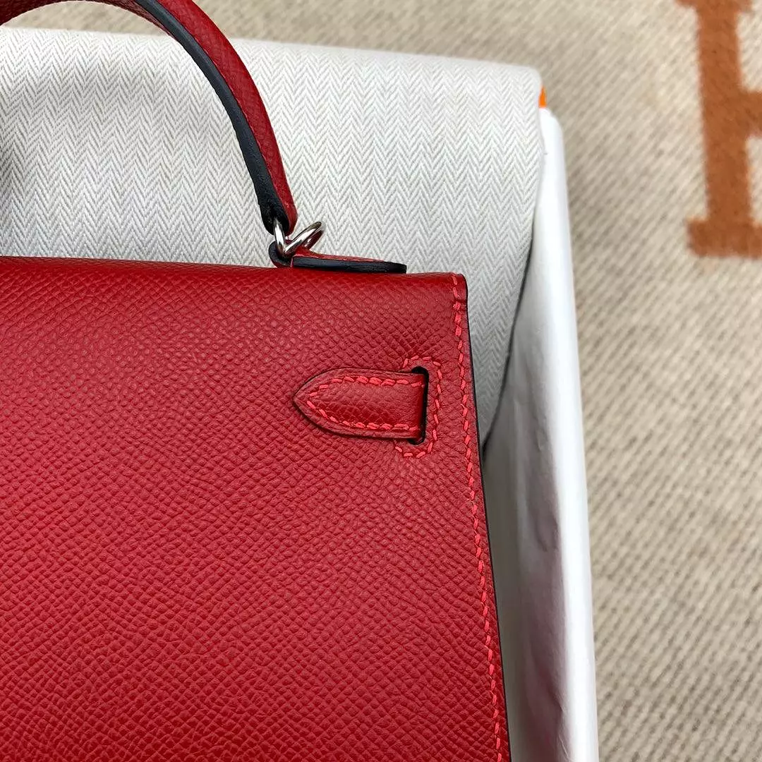 Mini Kaili Leather Red Bag 19