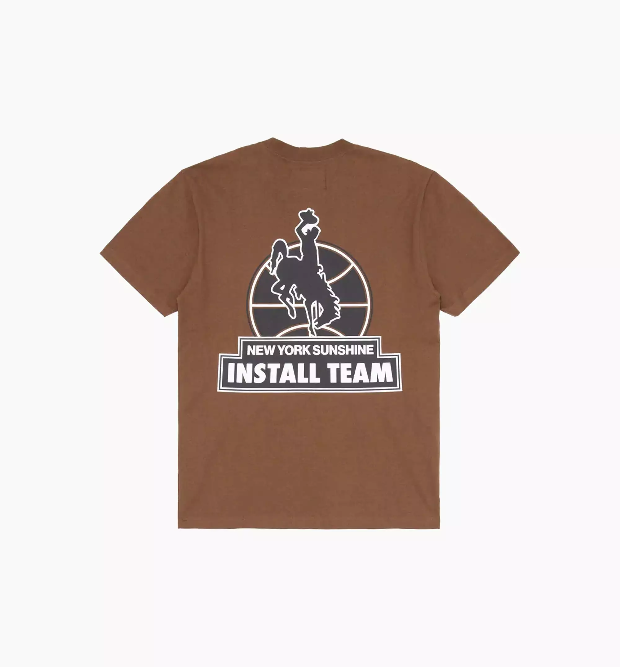 NYS Sun Dyed In Texas Heavyweight Pocket Short Sleeve Tee Mens T-shirt - Brown