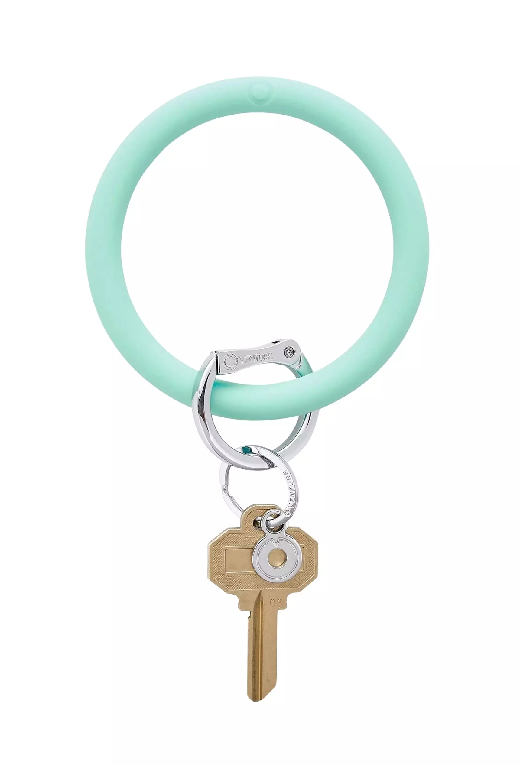 O-Venture Silicone Key Ring in Pistachio