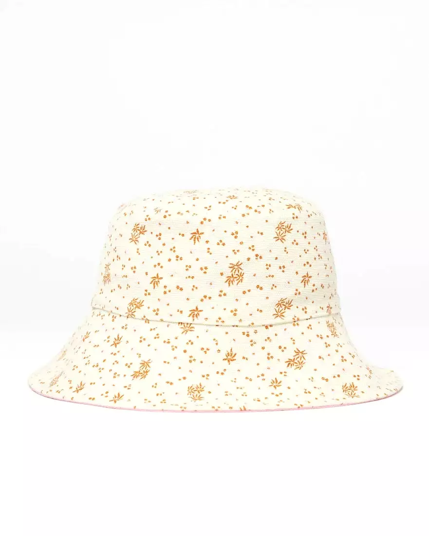 Pilusos Rusty Spring Time Reversible Bucket Hat* Pink Diamond