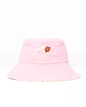 Pilusos Rusty Spring Time Reversible Bucket Hat* Pink Diamond