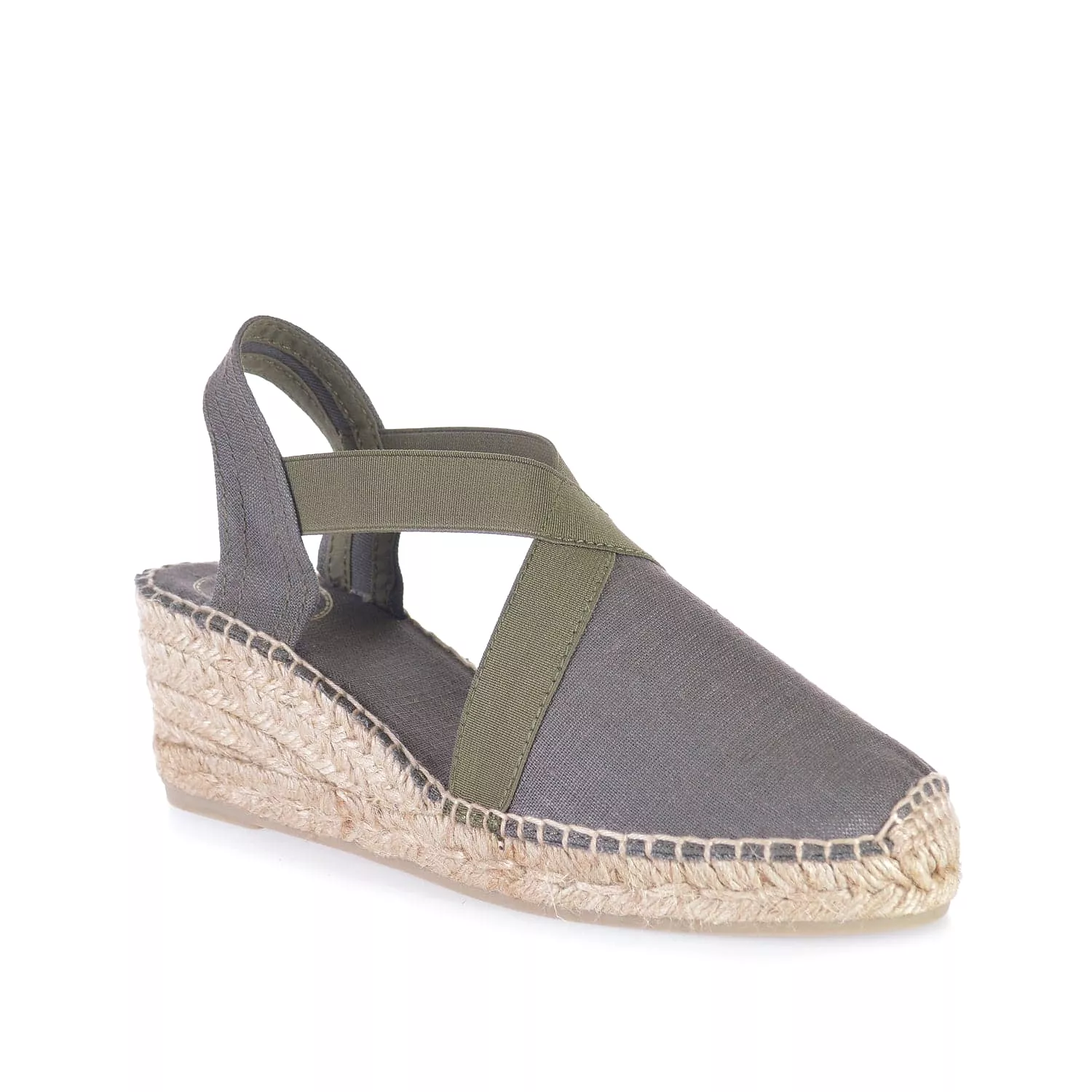 Plain Linen Wedge Espadrille for Women - Ter