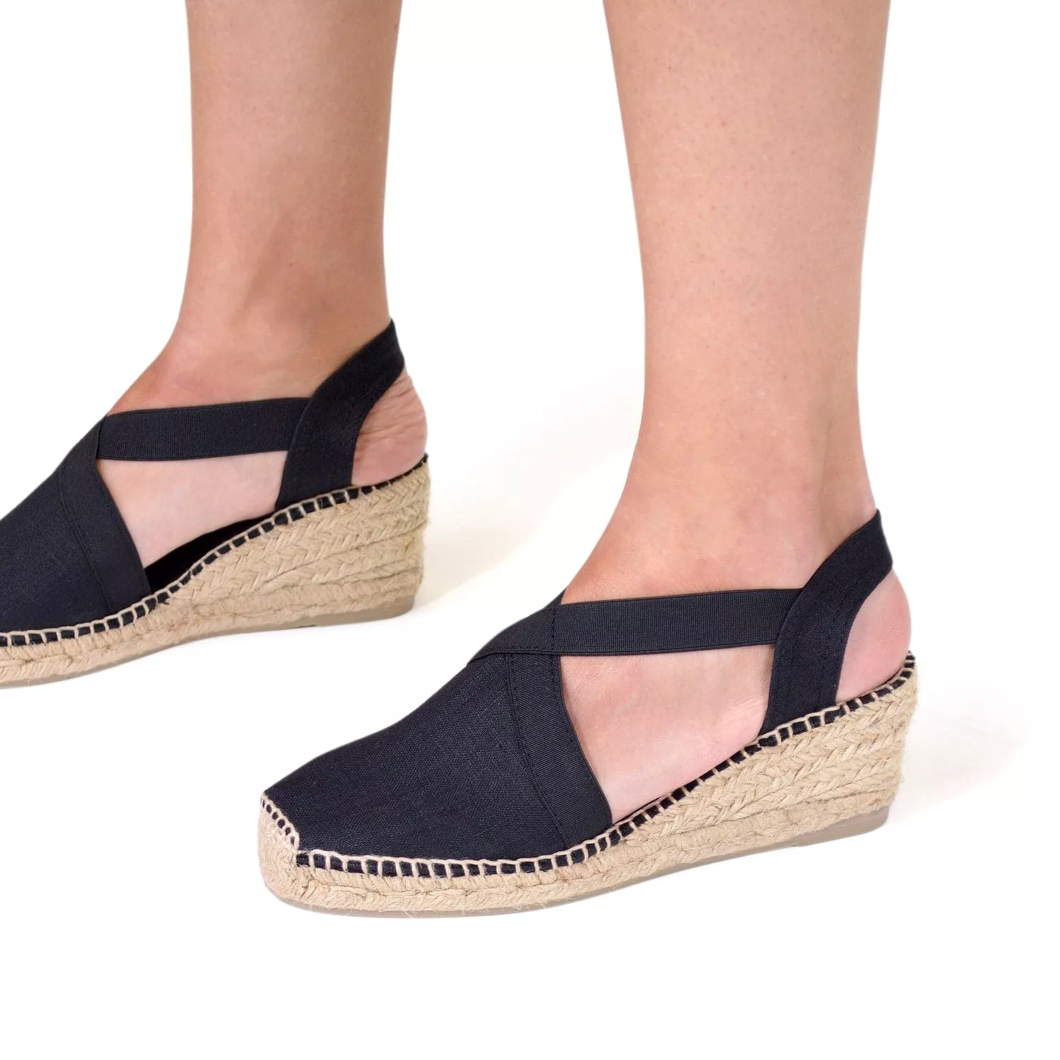 Plain Linen Wedge Espadrille for Women - Ter