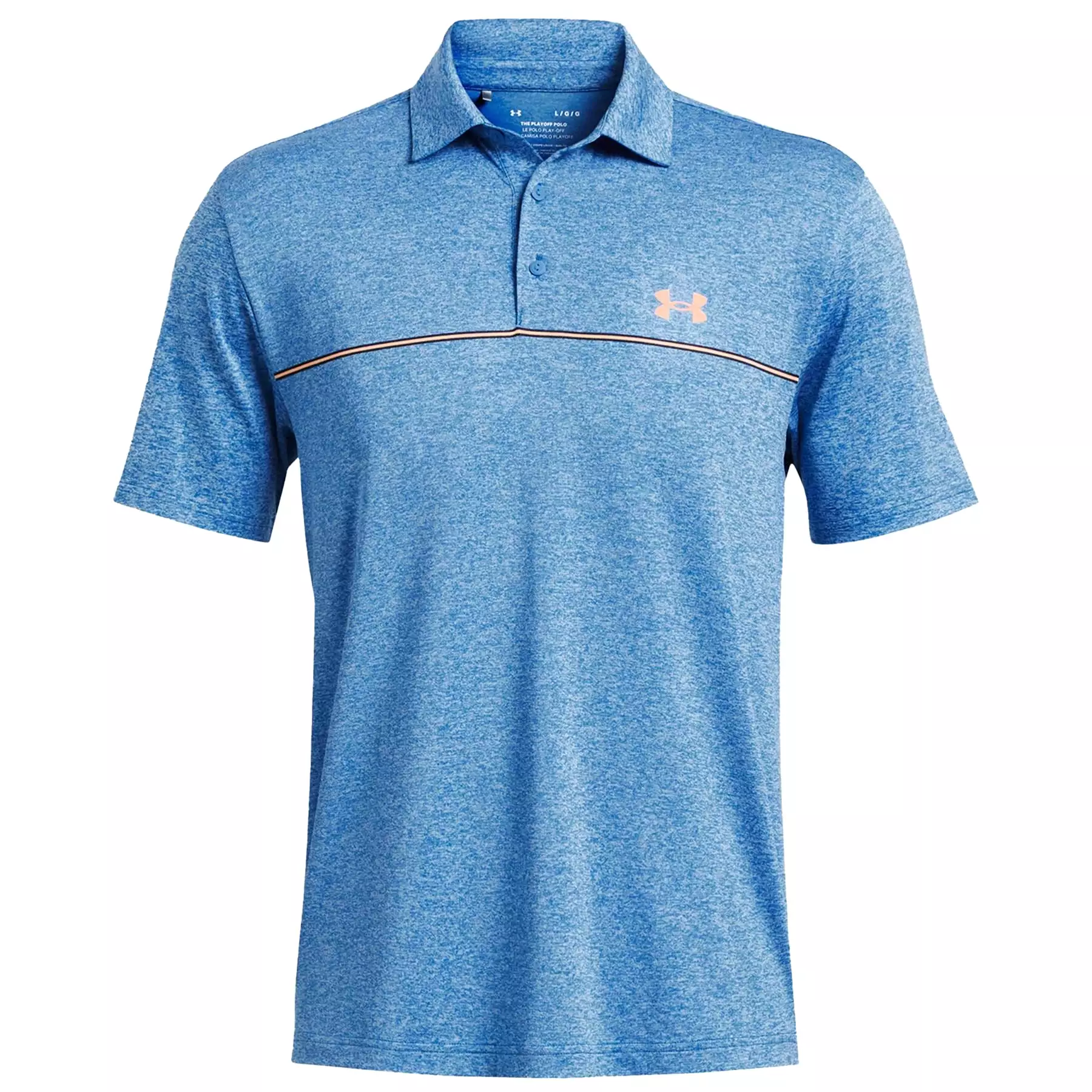 Playoff 3.0 Stripe Polo Blue/Orange - SS24