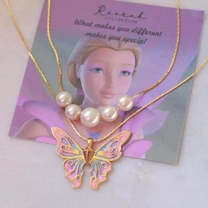 Princess Butterfly Necklace K01