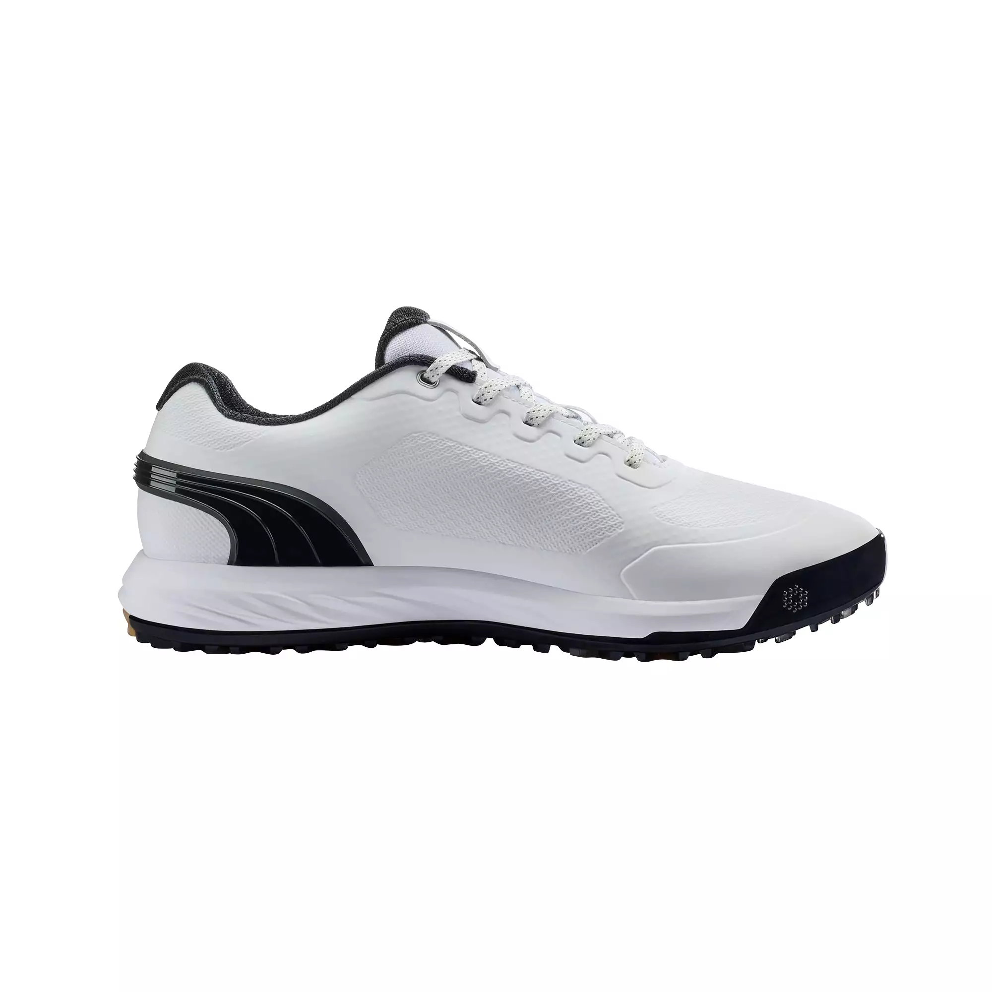 Puma Men's Alphacat Nitro Spikeless Golf Shoes - White/Black/Gum