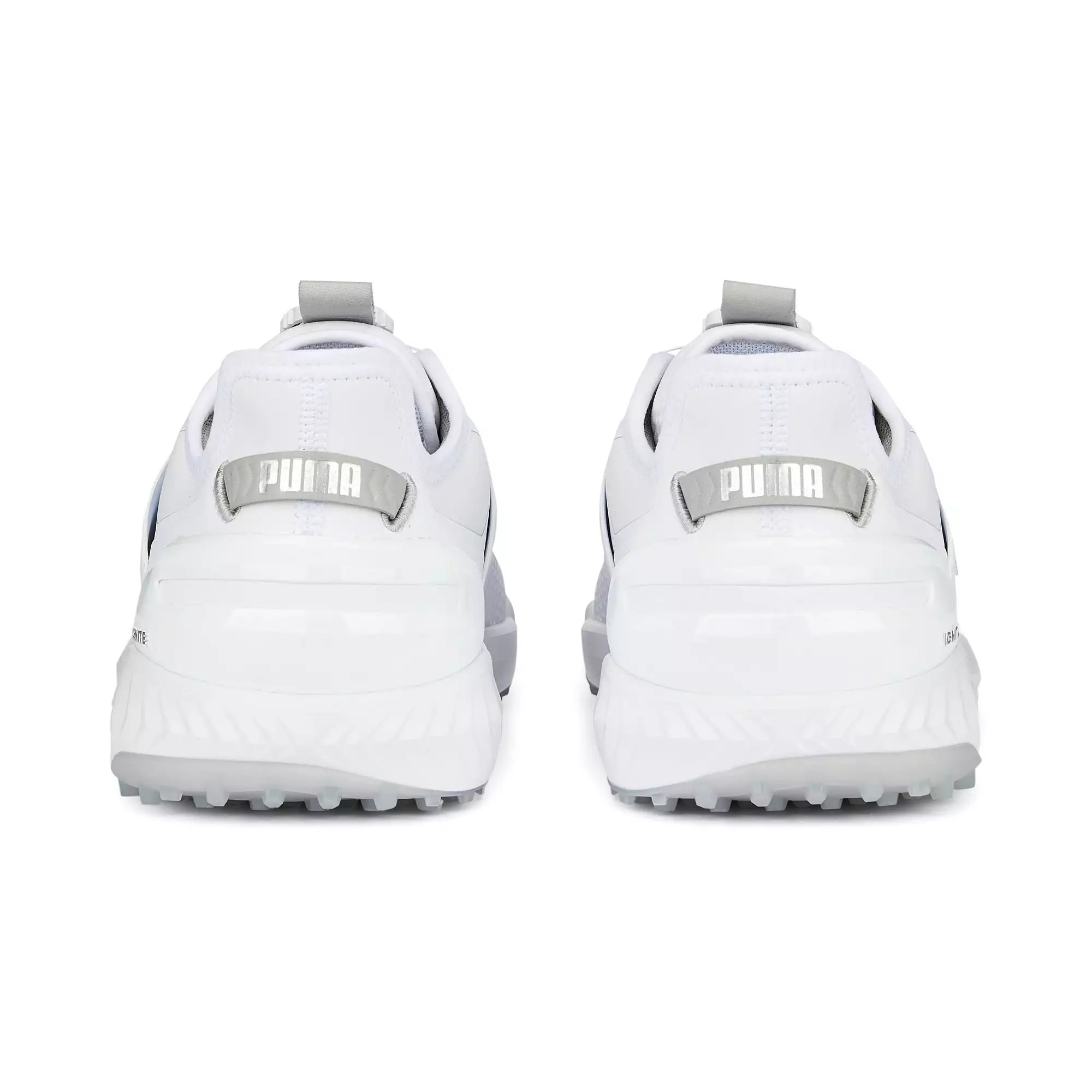 Puma Men's Ignite Elevate Disc Spikeless Golf Shoes - White/Silver