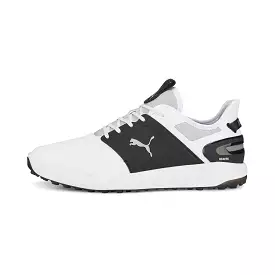 Puma Men's Ignite Elevate Spikeless Golf Shoes - White/Black