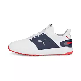 Puma Men's Ignite Elevate Spikeless Golf Shoes - White/Navy