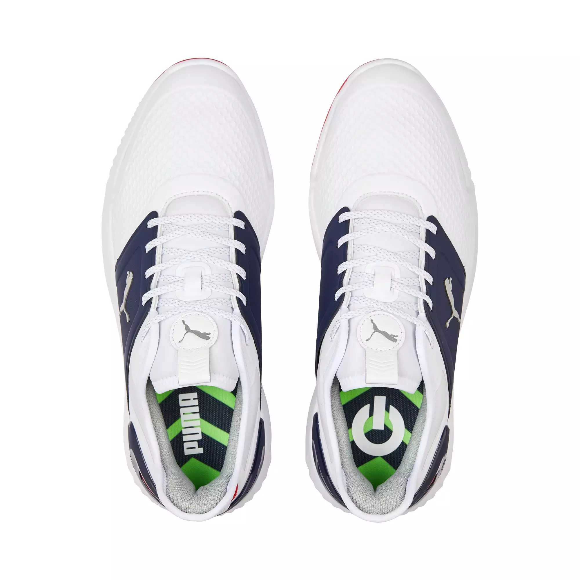 Puma Men's Ignite Elevate Spikeless Golf Shoes - White/Navy