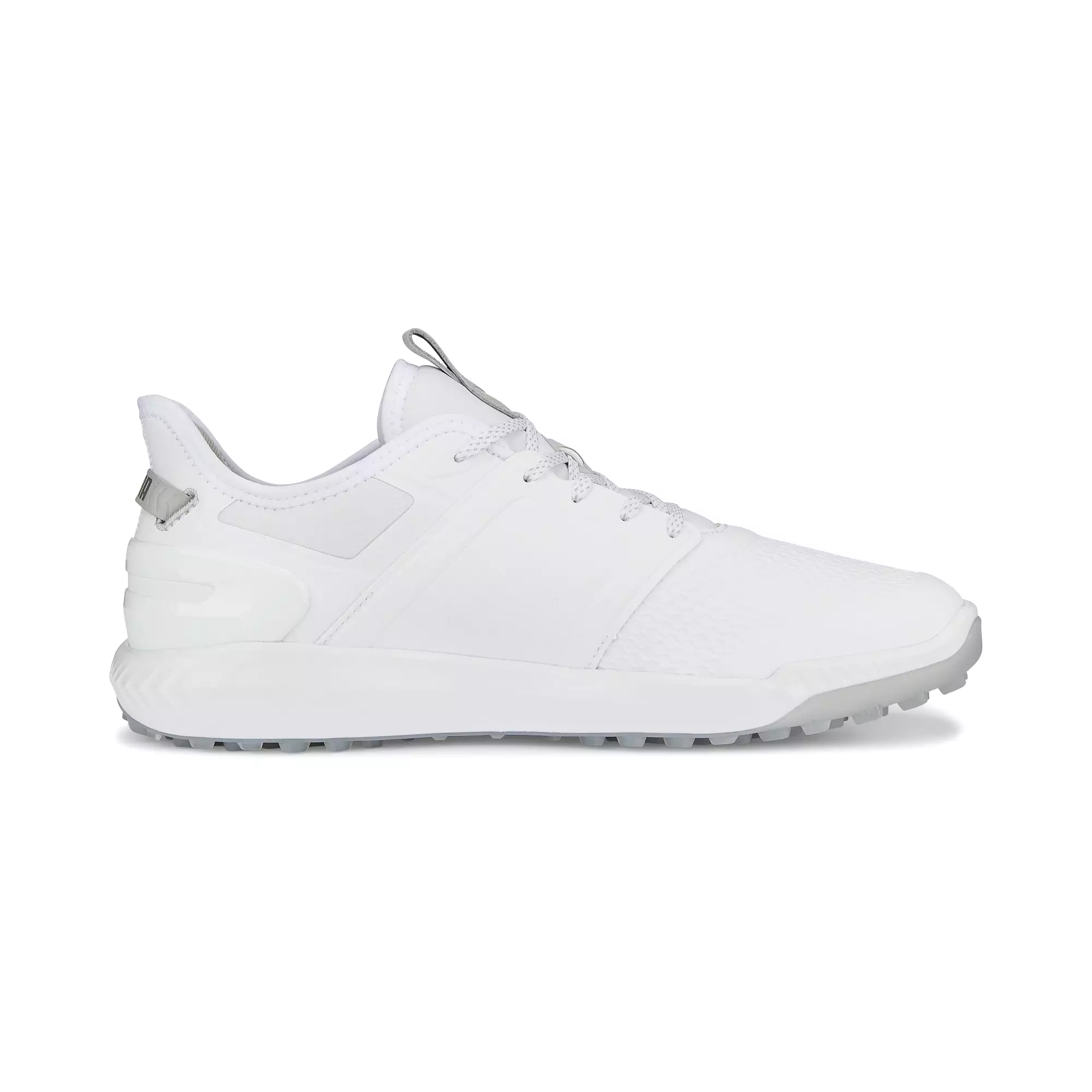 Puma Men's Ignite Elevate Wide Spikeless Golf Shoes - White/Silver