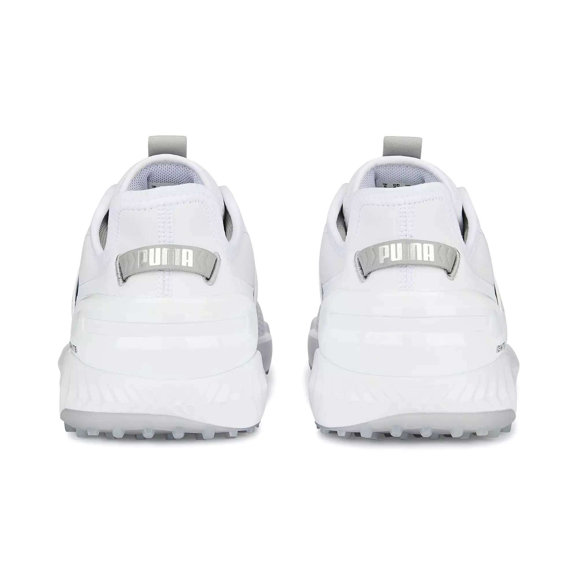 Puma Men's Ignite Elevate Wide Spikeless Golf Shoes - White/Silver