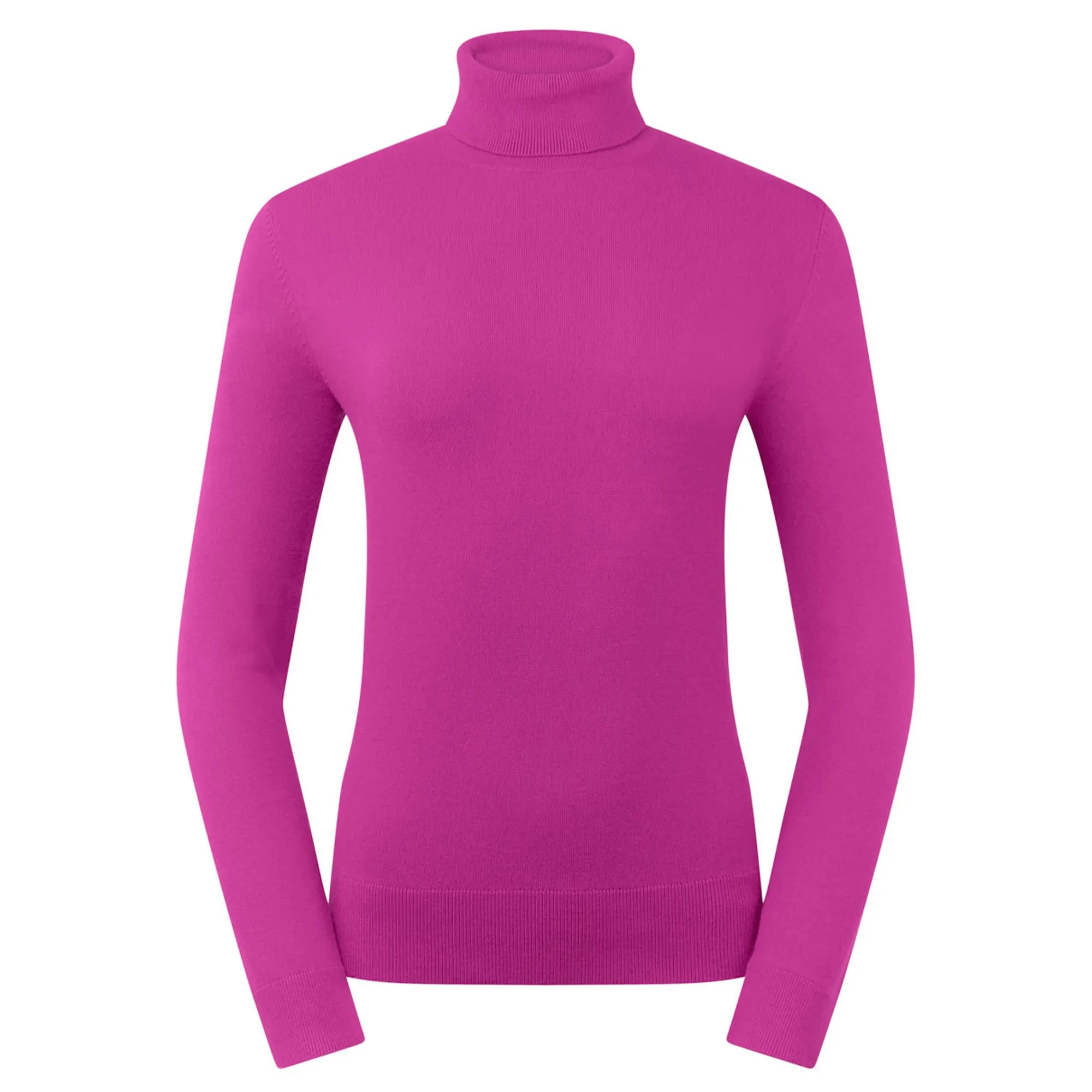 Pure Golf Glow Ladies Golf Roll Neck Pink Topaz