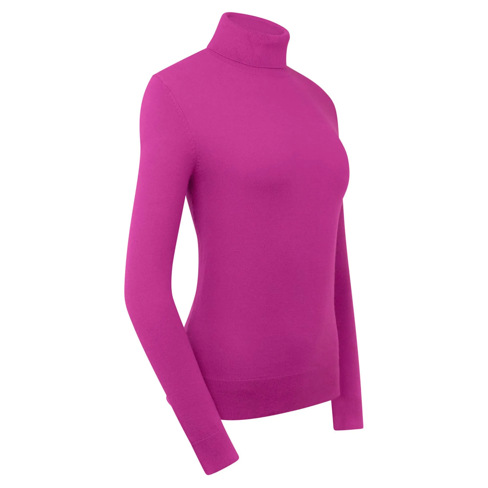 Pure Golf Glow Ladies Golf Roll Neck Pink Topaz