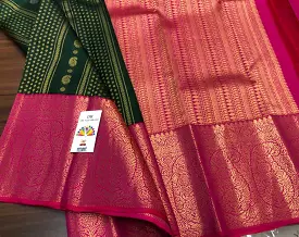 Raaginii  , Pure Kanjivaram Handloom Pattu Silk Saree for Women-PDS001KSF