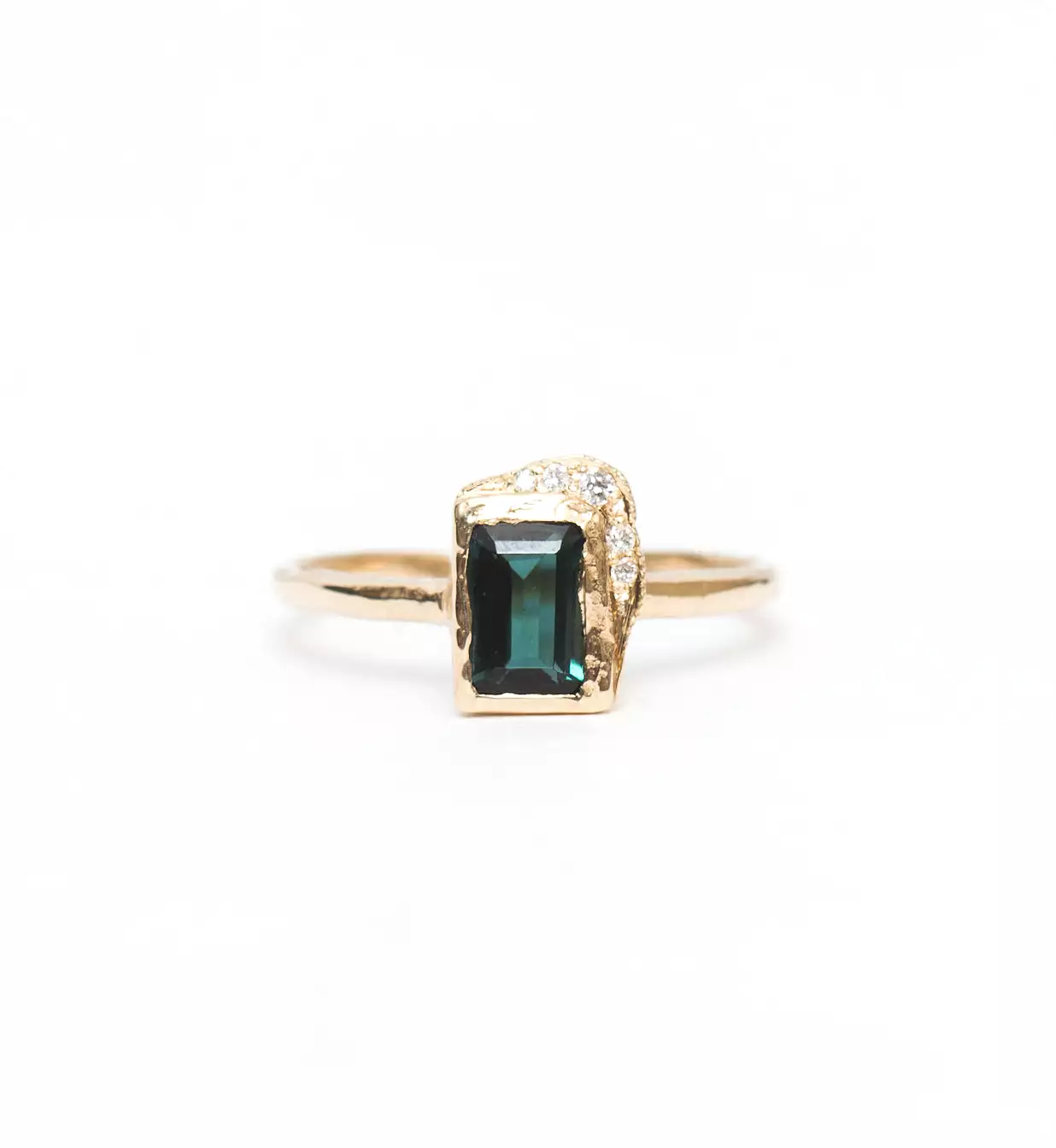 Reflection North-South Green Tourmaline Ring