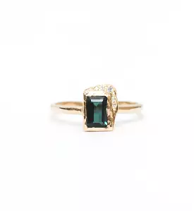 Reflection North-South Green Tourmaline Ring