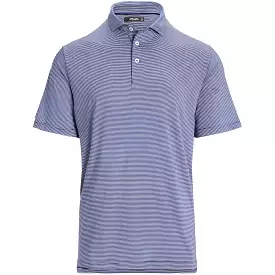 RLX Classic Fit Airflow Stripe Polo Blue/White - SS24