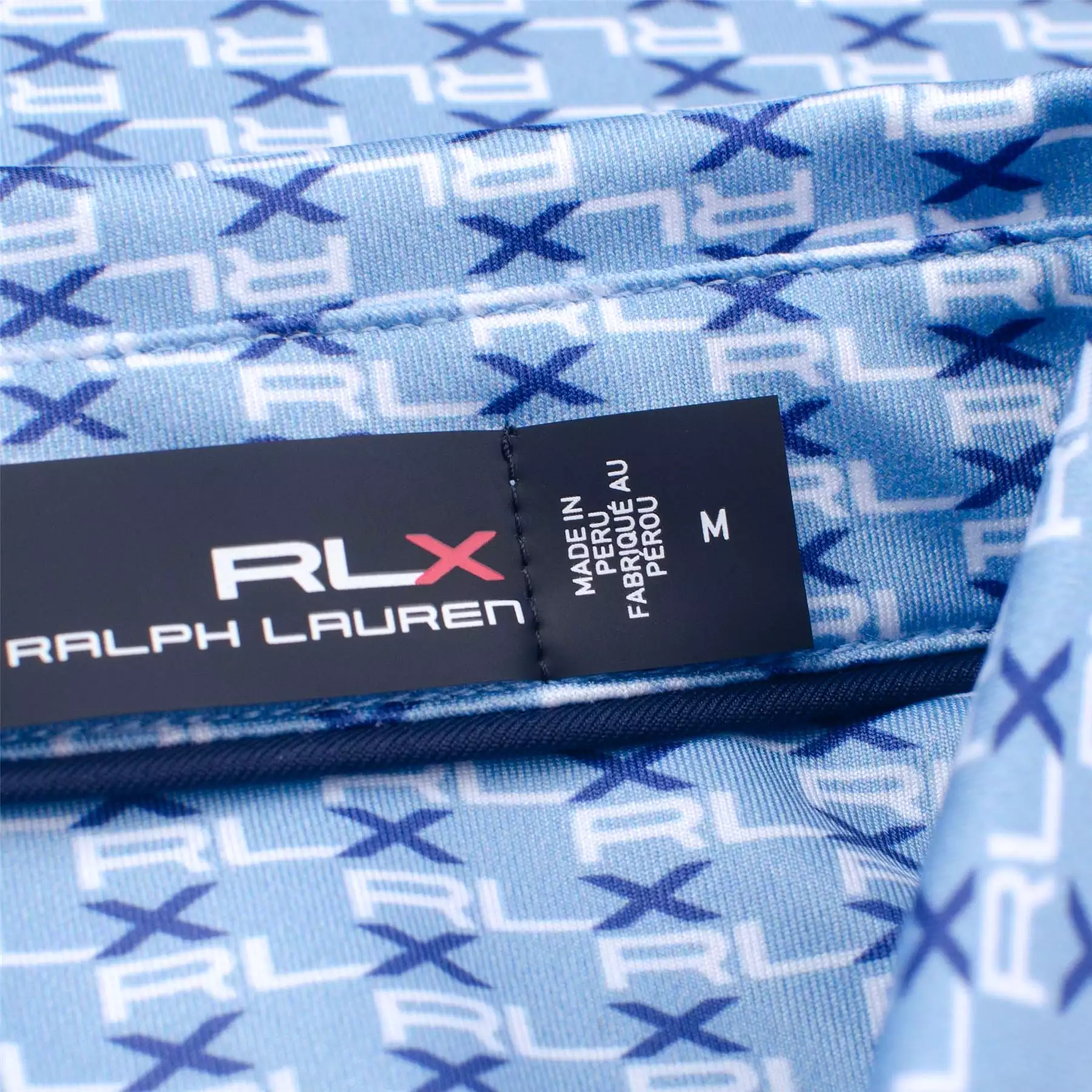 RLX Printed Lightweight Airflow Polo Graphic Powder Blue - SS23