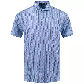 RLX Printed Lightweight Airflow Polo Graphic Powder Blue - SS23