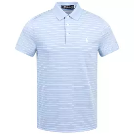 RLX Tailored Fit Tour Pique Stripe Polo Blue/White - SS24