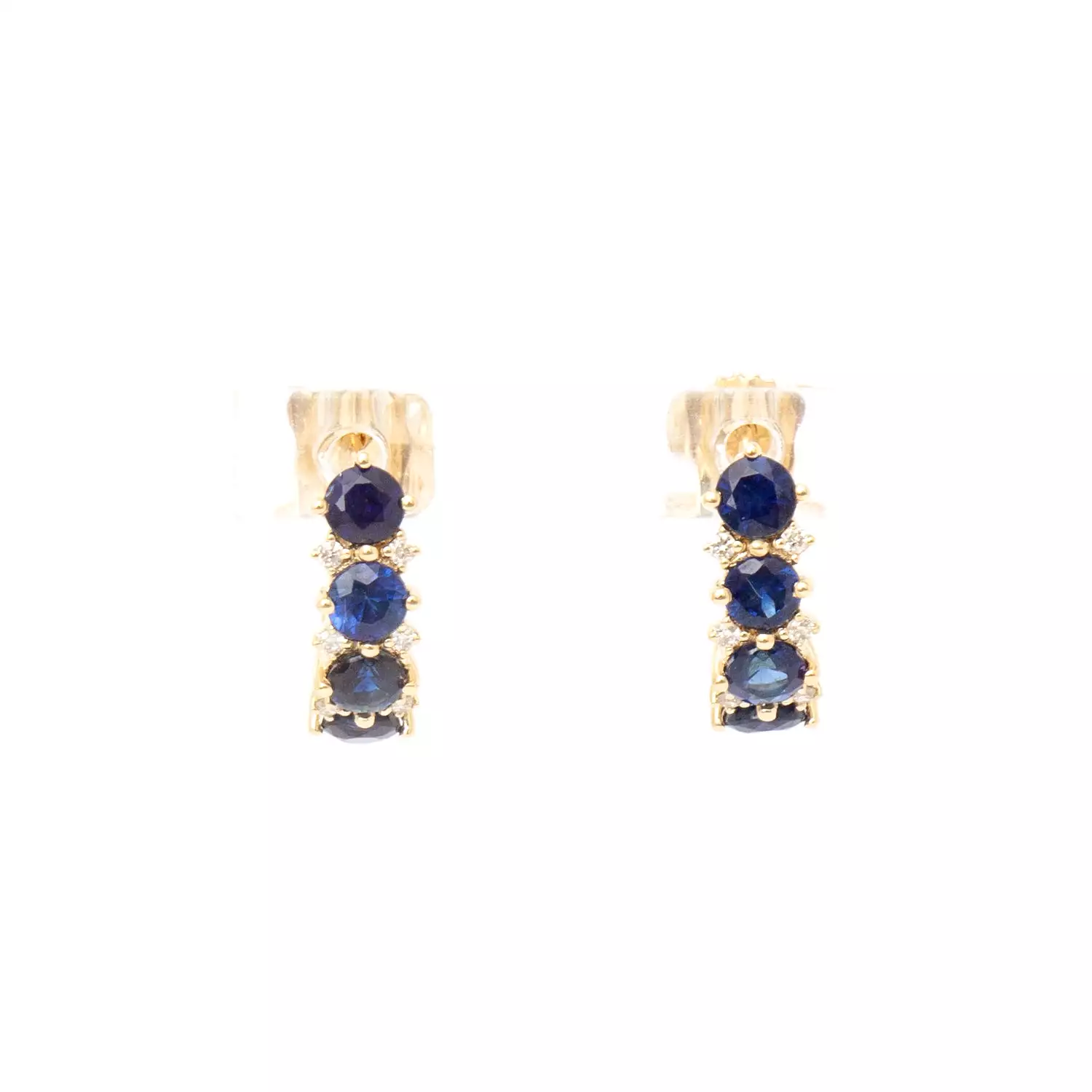 Sapphire & Diamond Rounds J Hoops